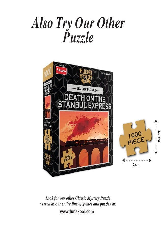 فنسكول لعبة تركيب الصور "شرلوك هولمز والعصابة المرقطة" من فان سكول، 1000 قطعة، تعليمية، تنمي المهارات، لعبة مسلية للأطفال، هدية مثالية للأطفال من عمر 14 سنة فما فوق. - Image 3